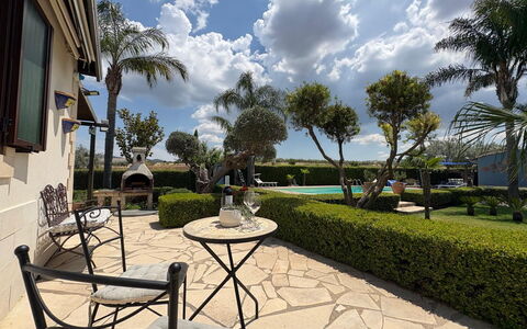 Villa Simona: Piscine, Jardin, Mobilier De Jardin, Recours, Ombre, Aménagement Paysager, Pelouse, Eco Hôtel, Cour