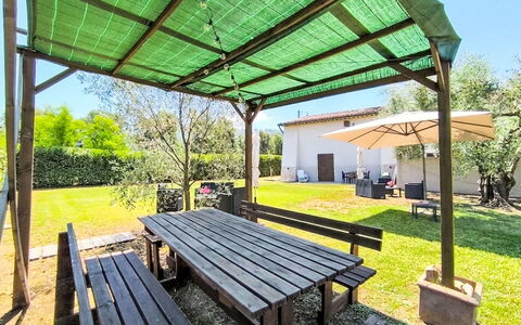 Scarlino 35: Ombre, Canopée, Structure En Plein Air, Pavillon, Jardin, Loisir, Belvédère, Arrière-Cour, Pelouse, Mobilier De Jardin