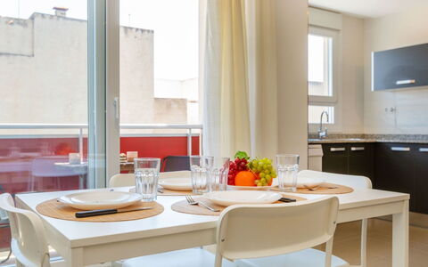 Benicarlo Center: Bois, Meubles, Chaise, Mer, Appartement, Balcon, Océan, Ombre, Mobilier De Jardin, Tache De Bois