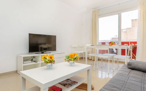 Benicarlo Center: Bois, Meubles, Chaise, Mer, Appartement, Balcon, Océan, Ombre, Mobilier De Jardin, Tache De Bois