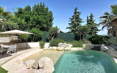 Villa le Lagon: Bois, Meubles, Chaise, Mer, Appartement, Balcon, Océan, Ombre, Mobilier De Jardin, Tache De Bois