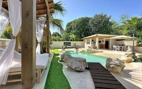 Villa le Lagon: Bois, Meubles, Chaise, Mer, Appartement, Balcon, Océan, Ombre, Mobilier De Jardin, Tache De Bois