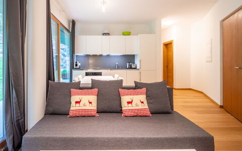 Cuolm Liung Apt. 52: Design Intérieur, Meubles, Sol, Bois, Sol, Pièce, Canapé, Salon, Plafond, Appartement