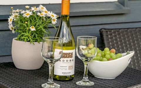 Skakke - 350M to the Fjord: Bouteille, Vaisselle, Drinkware, Meubles, Table, Bouteille En Verre, Du Vin, Verres À Pied