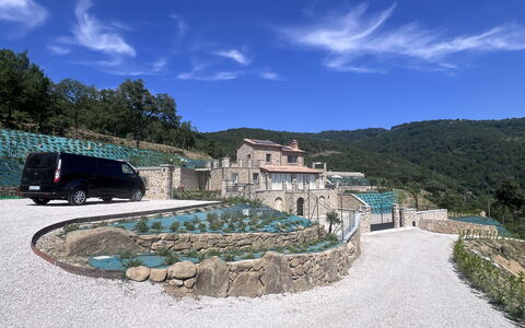 Villa Maddalena alla Guglielmesca: Paysage, Colline, Village, Biens, Villa, Hacienda, Village De Montagne