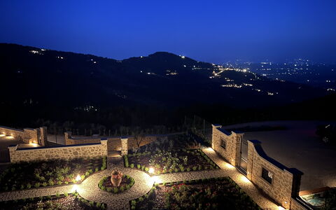 Villa Maddalena alla Guglielmesca: Nuit, Paysage, Minuit, Éclairage De Sécurité, Éclairage Paysager, Crépuscule, Soirée, Passerelle