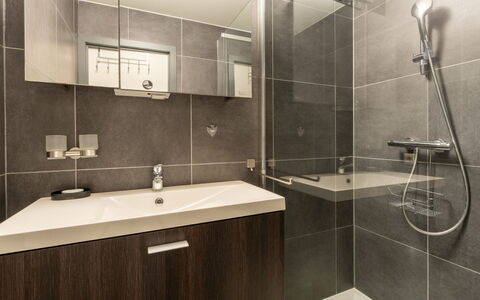 Duinenzicht with Balcony: Salle De Bains, Luminaire Plomberie, Sol, Mur, Design Intérieur, Sol, Armoire De Toilette, Lavabo, Évier, Robinet