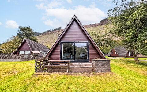 Loch Oich View (Lodge 6): Meubles, Table Cuisine Et Salle A Manger, Chaise, Sol, Mer, Balcon, Océan, Recours, Eco Hôtel, Salle À Manger