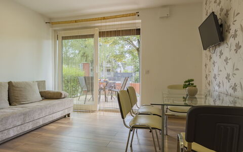 Patti 1: Meubles, Table Cuisine Et Salle A Manger, Chaise, Sol, Mer, Balcon, Océan, Recours, Eco Hôtel, Salle À Manger
