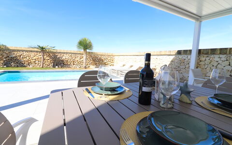 Villa Ginevra Luxury Otranto: Piscine, Meubles, Mobilier De Jardin, Recours, Composite, Ombre, Chaise, Eco Hôtel, Hôtel, Tableau De Plein Air