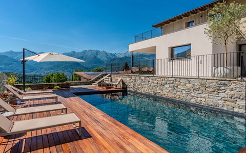 Aura: Chaîne De Montagnes, Eco Hôtel, Piscine, Station De Montagne, Crête, Alpes, Villa, Biens, Vallée, Plate-Forme
