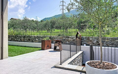 Aura: Jardin, Béton, Ombre, Dalle, Aménagement Paysager, Arrière-Cour, Passerelle, Cour, Cour, Allée