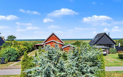 Rosalie - 150M from the Sea: Bleu, Vert, Arbuste, Maison, Toit, Domicile, Chalet, Biens, Jardin, Aménagement Paysager