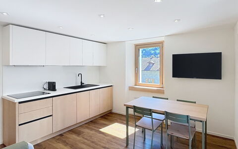 Ca' Alma Dolomia: Sol, Design Intérieur, Sol, Bois, Meubles, Parquet, Plafond, Cuisine, Pièce, Comptoir