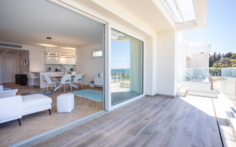 Porto di Luce Luxury, Jacuzzi and Seaview: Appartement, Sol, Balcon, Parquet, Hôtel, Appartement Penthouse, Recours, Villa