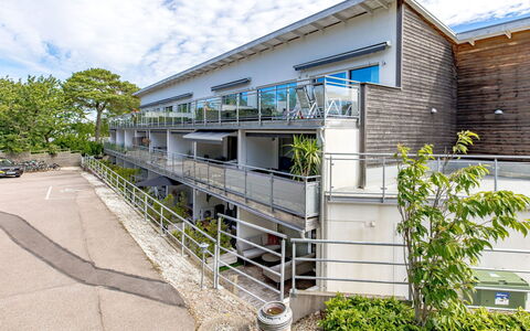 Strandpärlan: Design Urbain, Appartement, Balcon, Condominium, Porche, Balustrade, Clôture