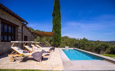 Casa Faraona: Bleu, Mobilier De Jardin, Piscine, Chalet, Biens, Ombre, Recours, Eco Hôtel, Villa, Aménagement Paysager