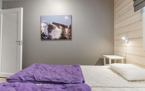 Golfarinkunnas 6B: Design Intérieur, Chambre, Lit, Bois, Sol, Sol, Plafond, Meubles, Pièce, Literie