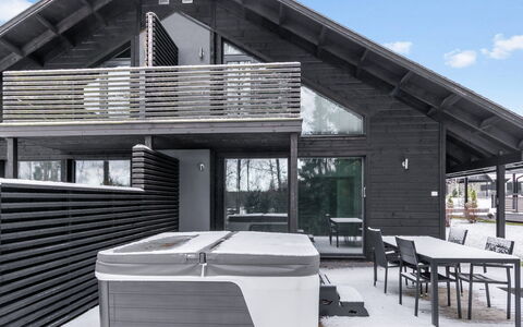 Golfarinkunnas 6B: Domicile, Chalet, L'Hiver, Siding, Ombre, Plate-Forme, Gelé, Balcon, Daylighting, Cabane En Rondins
