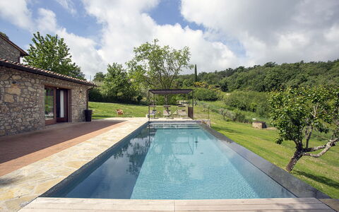 Casa Pernice: Piscine, Composite, Caractéristique De L'Eau, Dalle, Aménagement Paysager, Tuile, Arrière-Cour, Passerelle