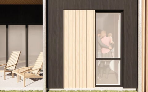 Otis - 400M from the Sea: Bois, Composite, Tache De Bois, Dur, Ombre, Accueil Porte, Siding, Conception, Contre-Plaqué, Planche