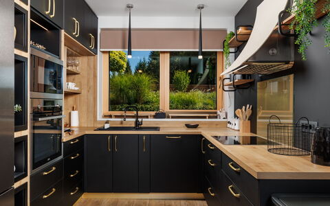 Valera Vita Forest: Cuisine, Bois, Comptoir, Cabinetry, Design Intérieur, Appareil De Cuisine, Meubles, Principaux Appliance, Luminaire
