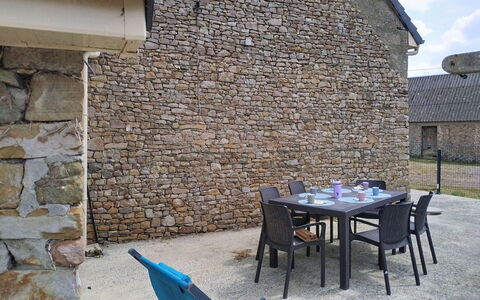 Maison en Pierre: Bleu, Piscine, Composite, Ombre, Recours, Biens, Hacienda, Villa, Centre De Loisirs