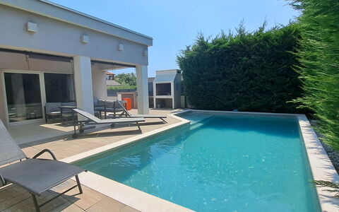 A.e.m: Bleu, Piscine, Composite, Ombre, Recours, Biens, Hacienda, Villa, Centre De Loisirs