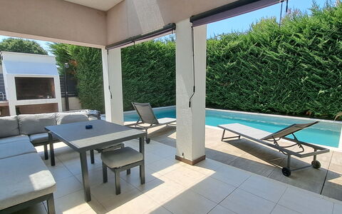 A.e.m: Bleu, Piscine, Composite, Ombre, Recours, Biens, Hacienda, Villa, Centre De Loisirs