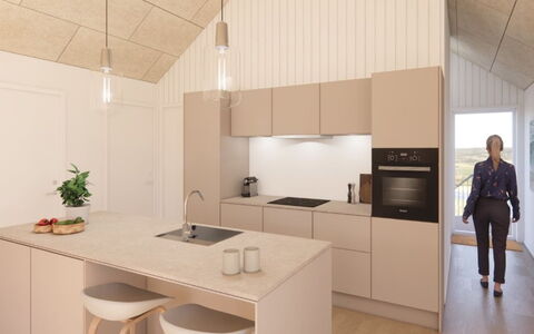Thormund - 400M from the Sea: Sol, Design Intérieur, Bois, Sol, Plafond, Meubles, Cuisine, Comptoir, Parquet, Luminaire