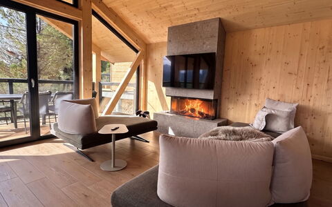 02 Nth050 18A Sup Chalet mit Sauna und Hot Tub 2 e: Bois, Meubles, Dur, Parquet, Salon, Pièce, Chalet, Cabane En Rondins, Tache De Bois, Chaise