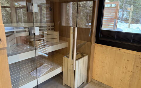 02 Nth054 18E Sup Chalet mit Sauna und Hot Tub 2 e: Maison, Arbuste, Domicile, Zone Résidentielle, Biens, Chalet, Hacienda, Cour, Ombre, Pelouse