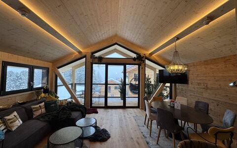 02 Nth056 18G Sup Chalet mit Sauna und Hot Tub 2 e: Maison, Arbuste, Domicile, Zone Résidentielle, Biens, Chalet, Hacienda, Cour, Ombre, Pelouse