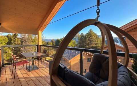 02 Nth056 18G Sup Chalet mit Sauna und Hot Tub 2 e: Bois, Tache De Bois, Dur, Porche, Vernis, Cabane En Rondins, Lumber, Balcon, Planche, Plate-Forme