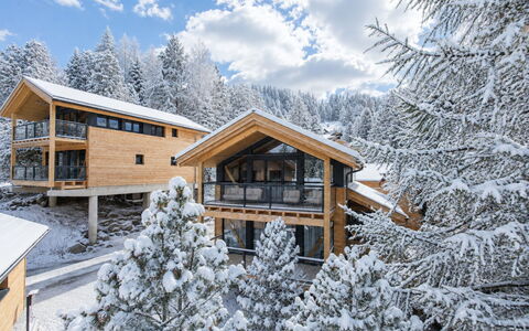 02 Nth052 18C Sup Chalet mit Sauna und Hot Tub 2 e: Bâtiment, Maison, Fenêtre, Domicile, Toit, Zone Résidentielle, Arbuste, Chalet, Lot Terre