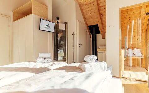 Niederwölz 609: Bois, Design Intérieur, Chambre, Domicile, Sol, Meubles, Plafond, Lit, Pièce, Literie
