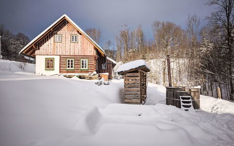U Kazíků: Bâtiment, Maison, Bois, Domicile, L'Hiver, Neige, Chalet, Toit, Gelé, Siding