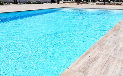 Mar de Cristal Playa Honda 500: Bleu, L'Eau, Piscine, Composite, Loisir, Mobilier De Jardin, Recours, Ombre
