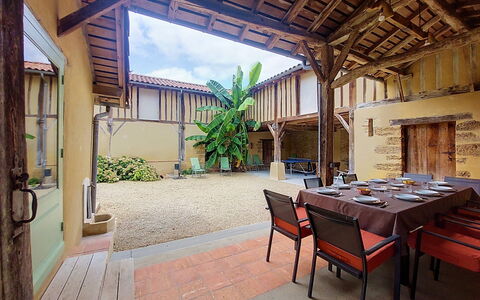 La Ferme de Bordenave: Bleu, Balcon, Balustrade, Appartement, Clôture, Mer, Recours, Condominium, Piscine, Hôtel