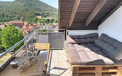 Annette: Bois, Meubles, Mobilier De Jardin, Balcon, Plate-Forme, Tache De Bois, Dur, Chaise, Tableau De Plein Air