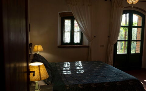 Podere Dolce Sonno e Sonnellino: Mur, Meubles, Design Intérieur, Lit, Chambre, Bois, Sol, Plafond, Sol, Éclairage