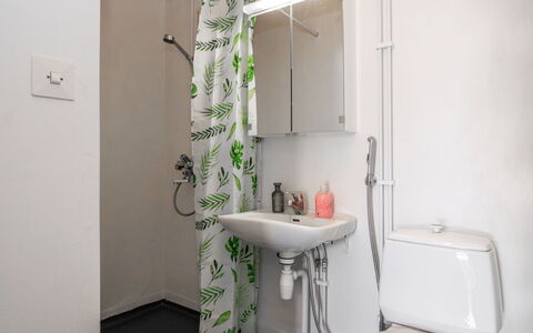 Heinävesi Homes D1: Luminaire Plomberie, Design Intérieur, Salle De Bains, Toilette, Siège De Toilette, Sol, Sol, Plomberie, Rideau De Douche, Robinet