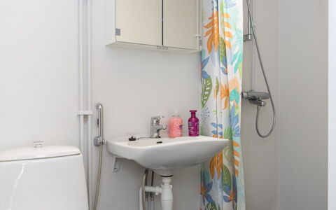 Heinävesi Homes D5: Salle De Bains, Luminaire Plomberie, Lavabo, Évier, Toilette, Design Intérieur, Robinet, Siège De Toilette, Plomberie, Sol