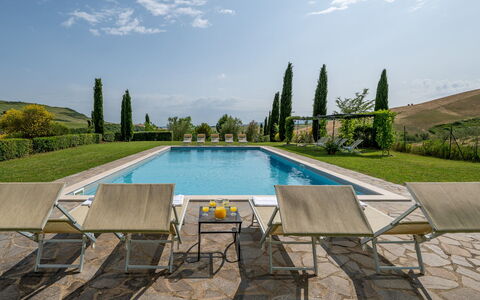 Podere Collelungo 14: Meubles, Table, Chaise, Mobilier De Jardin, Recours, Piscine, Table Cuisine Et Salle A Manger, Eco Hôtel, Table Basse, Ombre