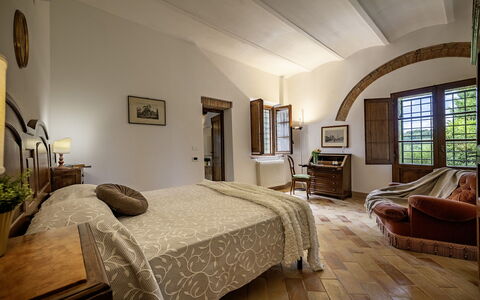 Casale dei 12: Meubles, Design Intérieur, Sol, Bois, Sol, Plafond, Chambre, Lit, Pièce, Éclairage