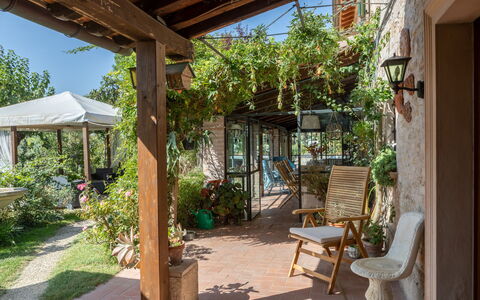 Villa Agave 8: Meubles, Pot De Fleur, Chaise, Table, Mobilier De Jardin, Plante D'Appartement, Jardin, Porte, Patio