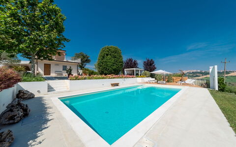 Casa Angela 6: Bleu, Piscine, Biens, Jardin, Recours, Aménagement Paysager, Hacienda, Villa, Ombre, Eco Hôtel