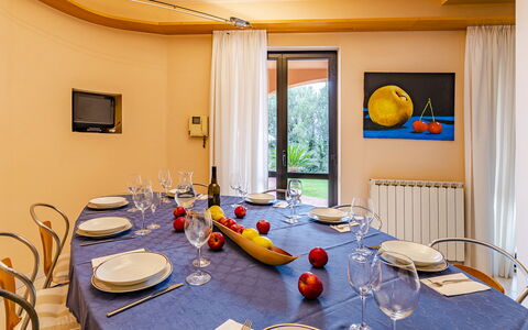 Villa Elda 6: Design Intérieur, Meubles, Plafond, Domicile, Éclairage, Pièce, Table, Sol, Sol, Salle À Manger