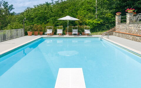La Villa Dina 10: Piscine, Bleu, L'Eau, Recours, Mobilier De Jardin, Loisir, Composite, Eco Hôtel, Thermes, Balancelle