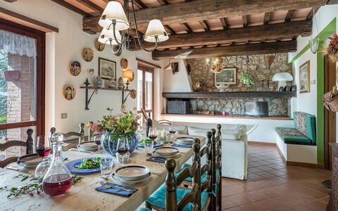 Villa Paola 6: Meubles, Design Intérieur, Domicile, Table, Maison, Salle À Manger, Table Cuisine Et Salle A Manger, Chaise, Pièce, Ferme